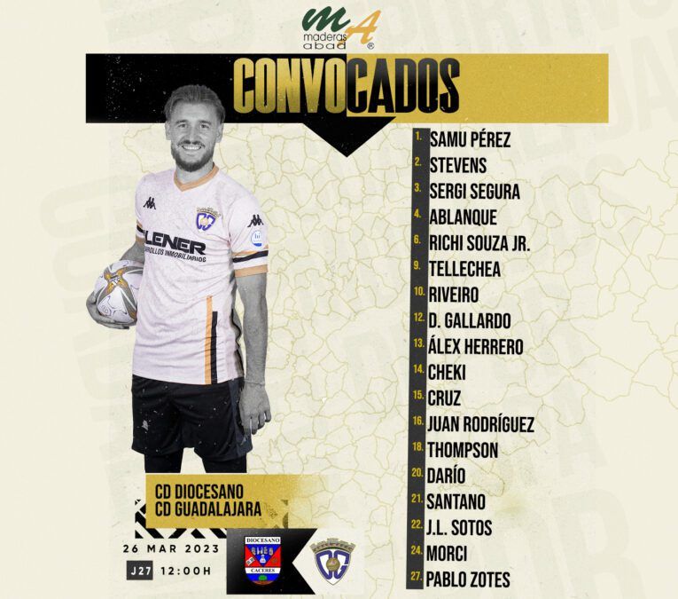 Convocatoria del C.D. Guadalajara para visitar al C.D. Diocesano