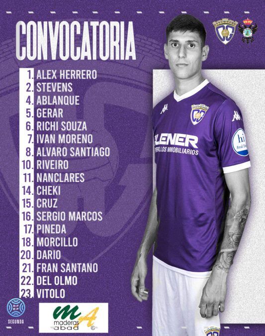 Convocatoria del C.D. Guadalajara para enfrentarse al C.F. Talavera