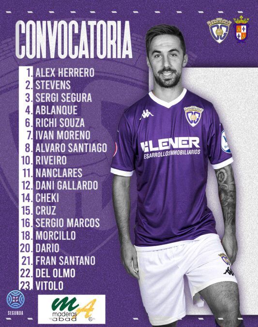 Convocatoria del C.D. Guadalajara para recibir al C.D. Illescas