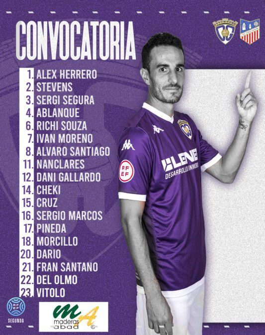 Convocatoria del C.D. Guadalajara para recibir al C.D.A. Navalcarnero