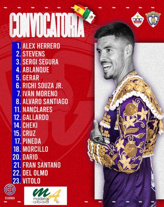 Convocatoria del C.D. Guadalajara para medirse a la U.D. Sanse