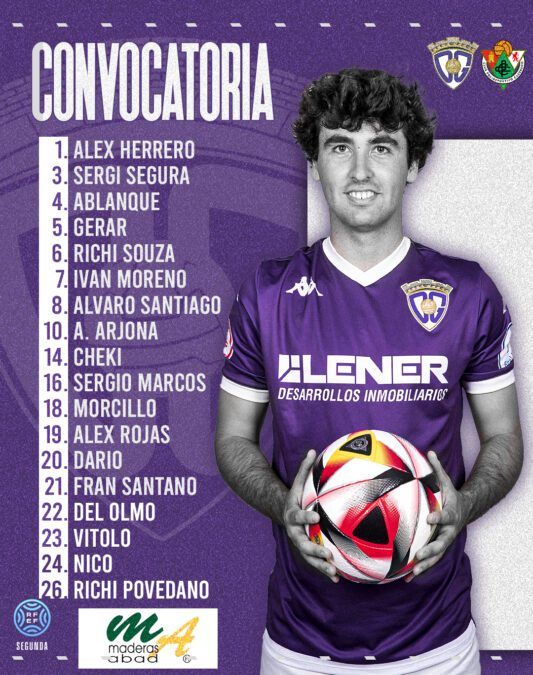 Convocatoria del C.D. Guadalajara para recibir al C.P. Cacereño