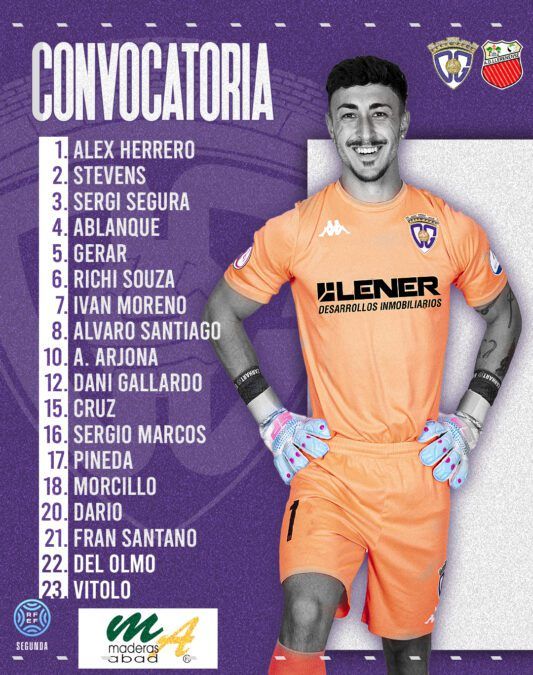 Convocatoria del C.D. Guadalajara para visitar a la A.D. Llerenense