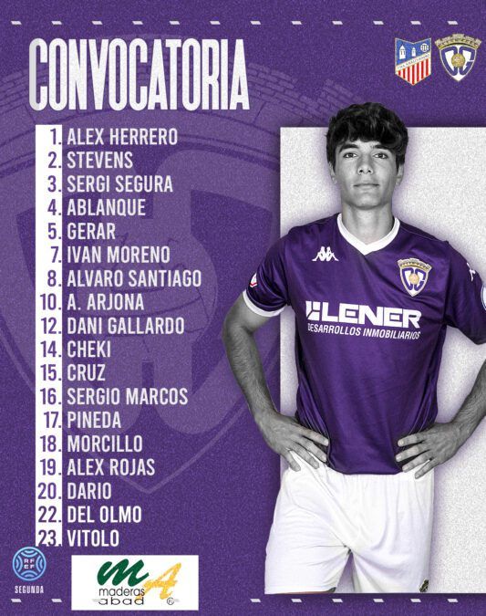Convocatoria del C.D. Guadalajara para visitar al C.D.A. Navalcarnero